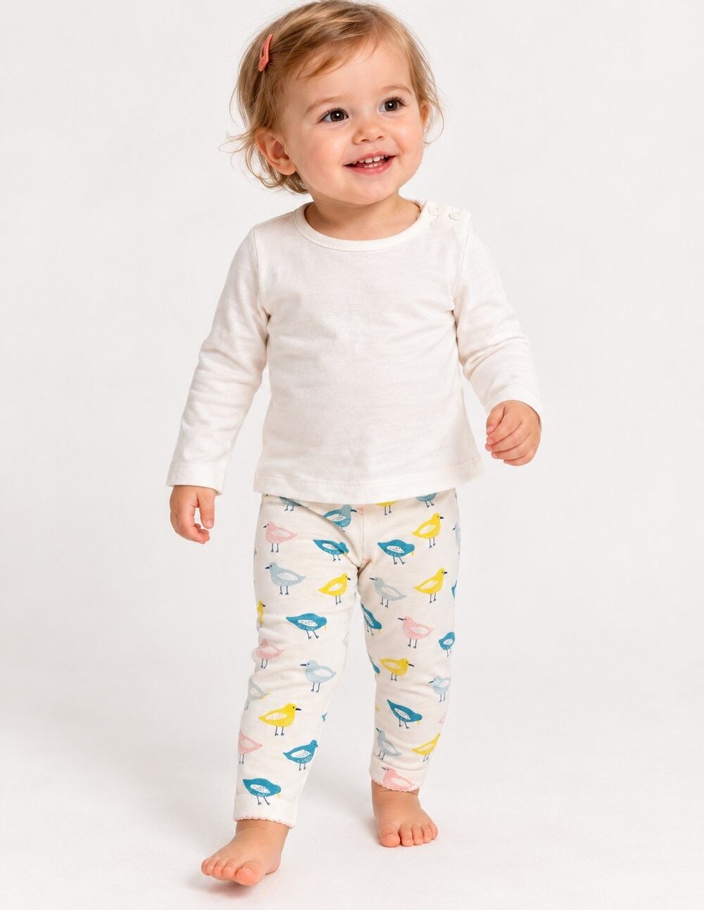 Charming Baby Boden Bird Print Leggings Set - 3-6 Months